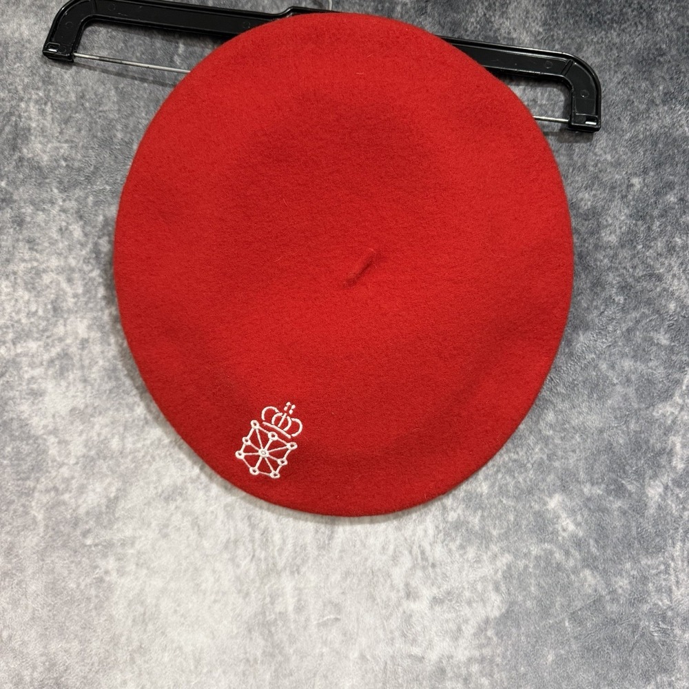Elosegui Super Lujo Beret Size 13 Red 100% Wool Made in Spain Basque Hat